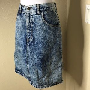 Guess by Marciano Vintage Acid Wash Denim Skirt M